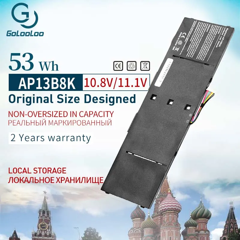 

Golooloo Laptop Battery AP13B3K for Acer Aspire V5 R7 V5-572G V5-573G V5-472G V5-473G V5-552G V5-572P R7-571 M5-583P AP13B8K
