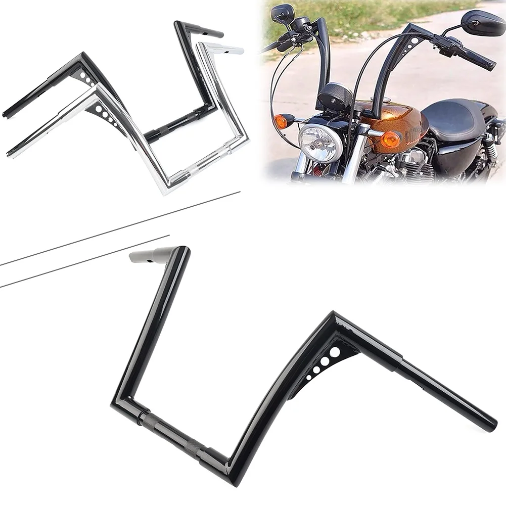 Moto 12 "Rise 1-1/4" Ape Hangers Bar Manubrio Per Harley Davidson Touring Softail Flst Fxst Sportster Xl 883 1200