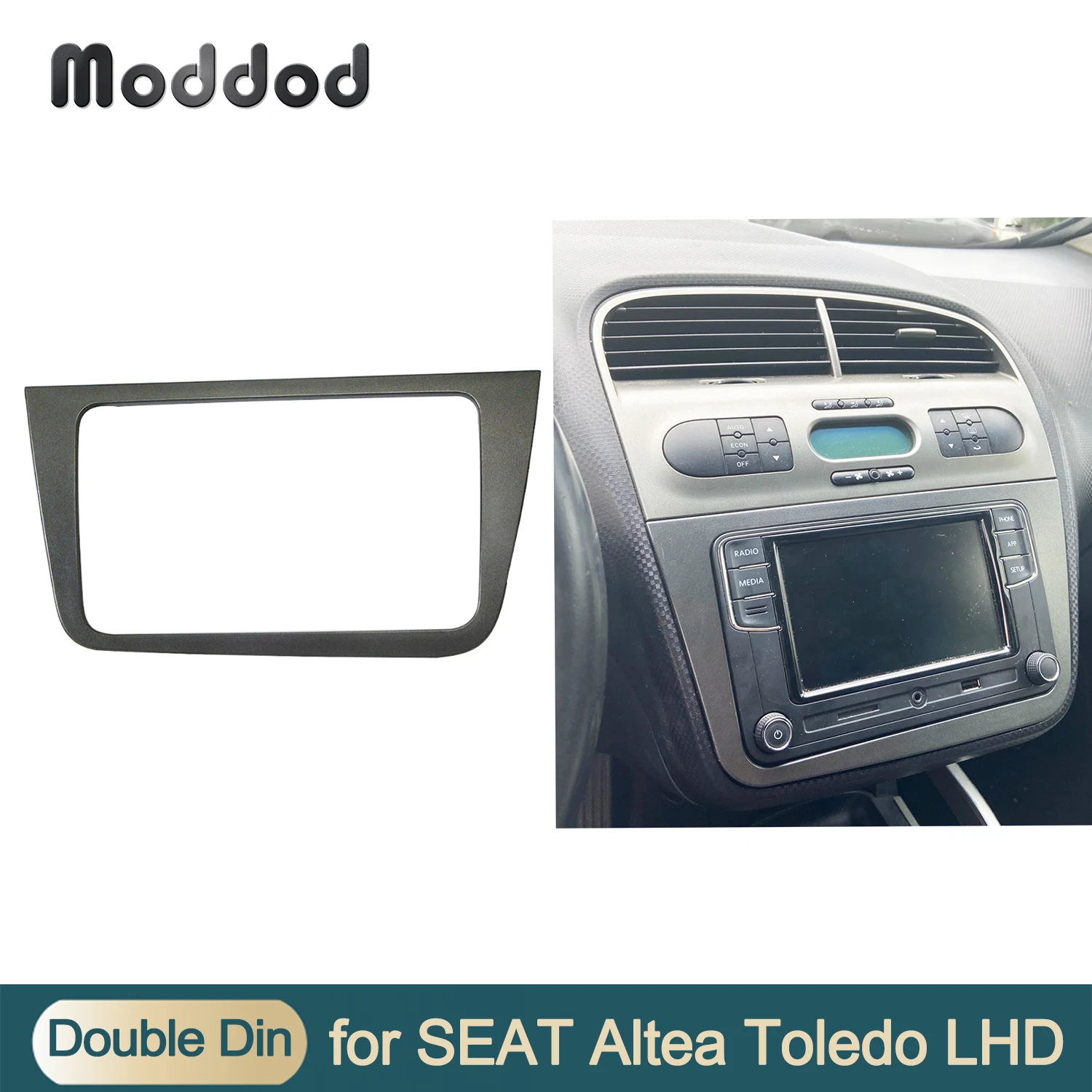 Acouto Panel De Control De Tablero De Consola Central, 2 Piezas, Cubierta De Fibra De Carbono, Ajuste Para Clase C W205/GLC-Class W253 15-18