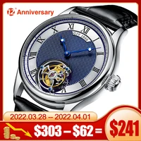 GIV Flying Tourbillon Mechanical Skeleton Luxury Watch Movement for Men Mechanical Wristwatches Sapphire Waterproof Watches Man 1