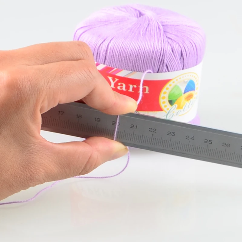 TPRPYN 1Pc=50g 100% cotton lace Yarn for Hand Knitting 5# thin crochet yarn worsted wool thread line to knit 180Meter handmade 4