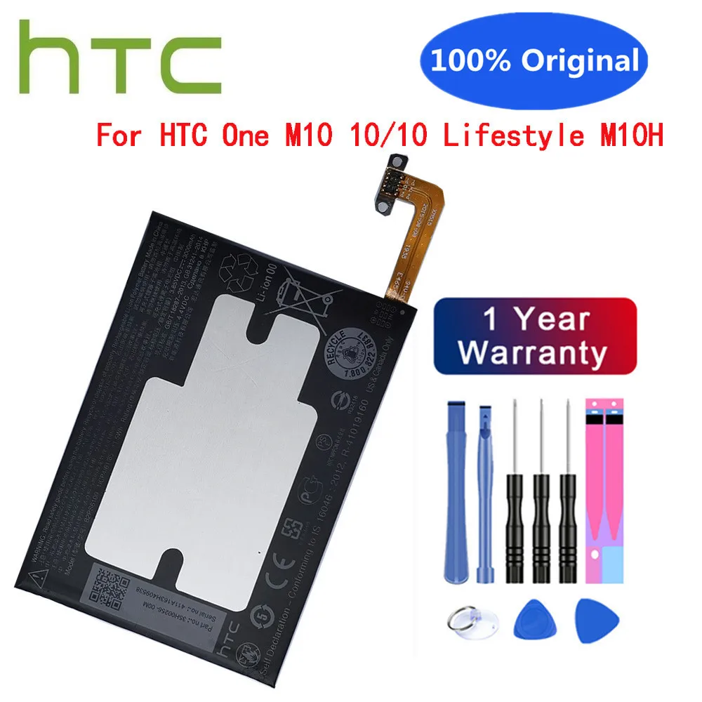 

New B2PS6100 HTC 10 Original Battery For HTC One M10 10 / 10 Lifestyle M10H M10U Phone Replacement Batteries 3000mAh With Tools