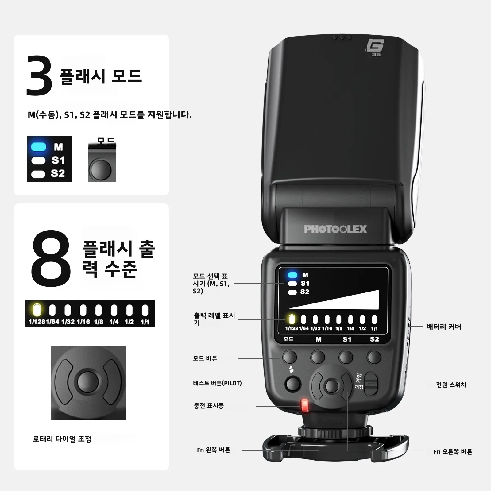 PHOTOOLEX FK300 무선 카메라 플래시 5600K GN33 캐논 니콘 펜탁스 후지필름 올림푸스 DSLR용 멀티 카메라 핫슈 플래시