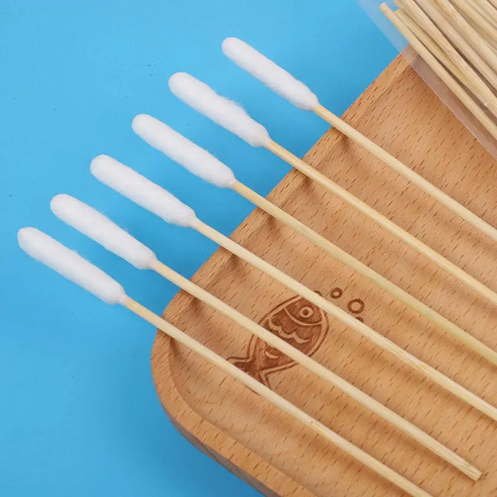 50/100Pcs Pet Ear Cleaner Cotton Buds Animal Ear Cleaner Cotton Swab Sticks Buds For Dog Cat Wax Removal Pet