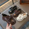 Children Leather Shoes Chunky Solid Color Stylish Kids Shoe Spring Bowknot Morden Daily School Comfy Girl's Mary Janes 26-36 3
