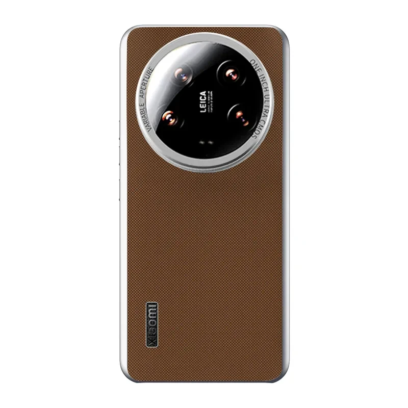 Leather Photography Shockproof Phone Case with Stripe Design
