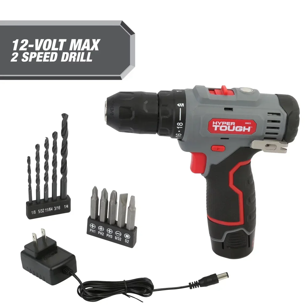 

12V Max Lithium-Ion Cordless 2-Speed Drill Driver with 1.5Ah Battery and Charger Electric Screwdriver Power Tools