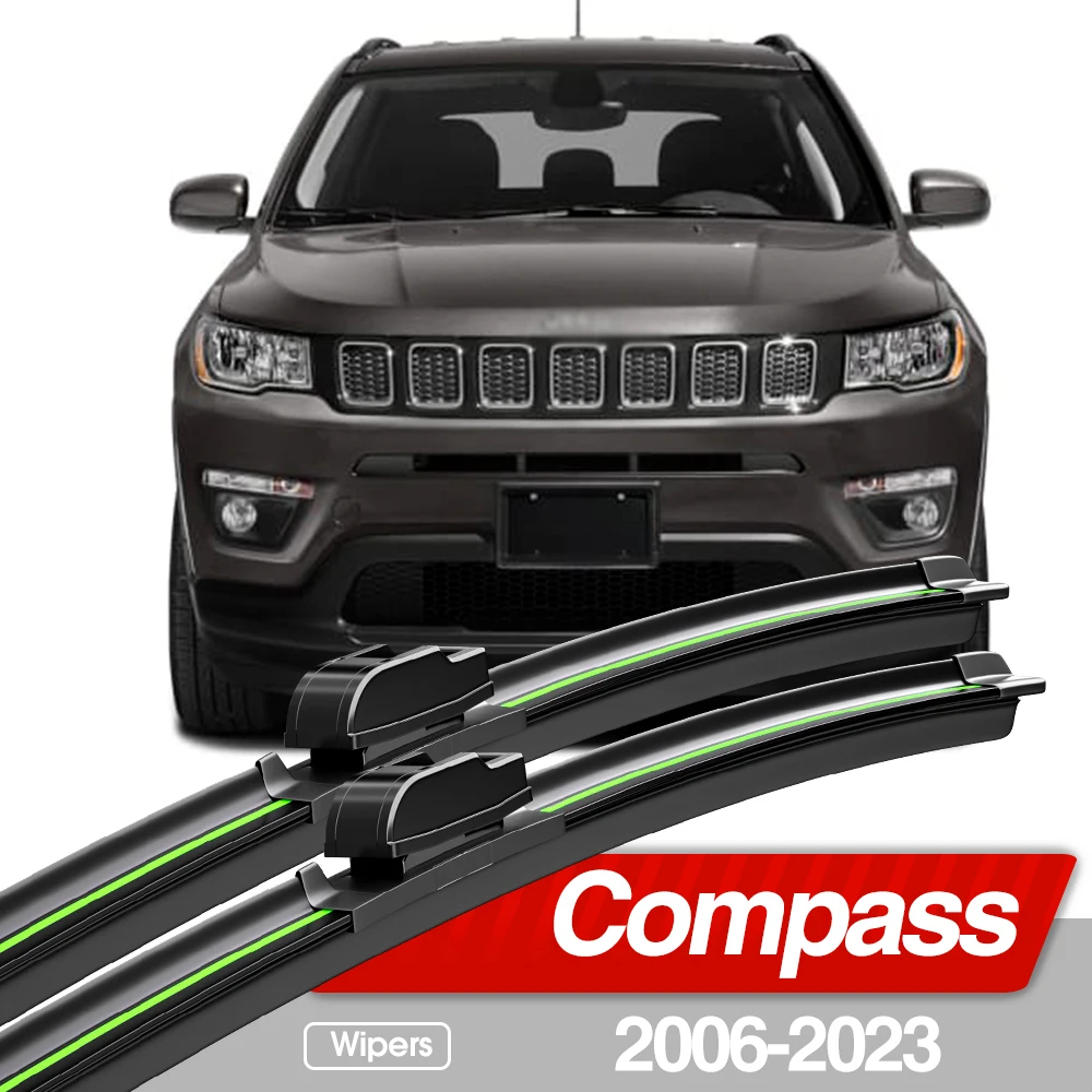 Per Jeep Compass MP 552 2016 2017 2018 2019 2020 Spazzole Tergicristallo Anteriori Spazzole Accessori Taglierina U J Gancio  34