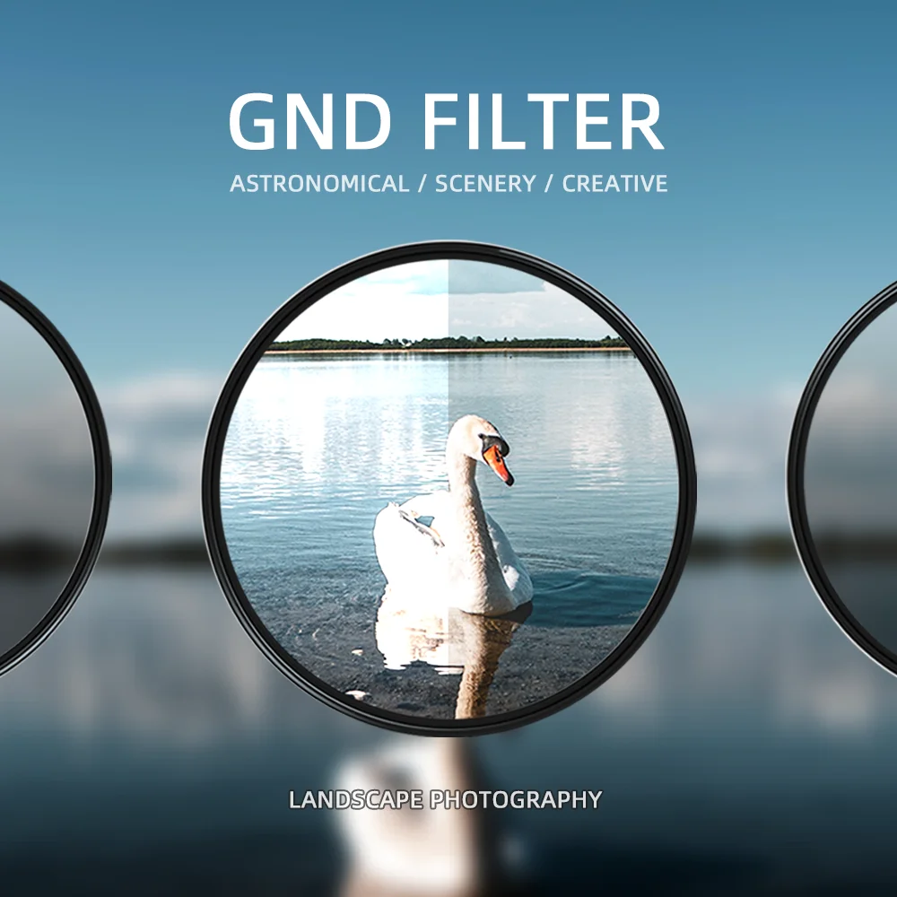 

7artisans HD Soft GND Lens Filter 3 Stop(0.9) Graduated Neutral Density Filter 46mm 49mm 52mm 55mm 58mm 62mm 67mm 72mm 77mm 82mm