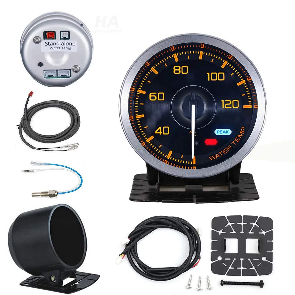 60mm 7-Color Auto Gauge Oil/Boost/Temp/EGT/Tachometer 6