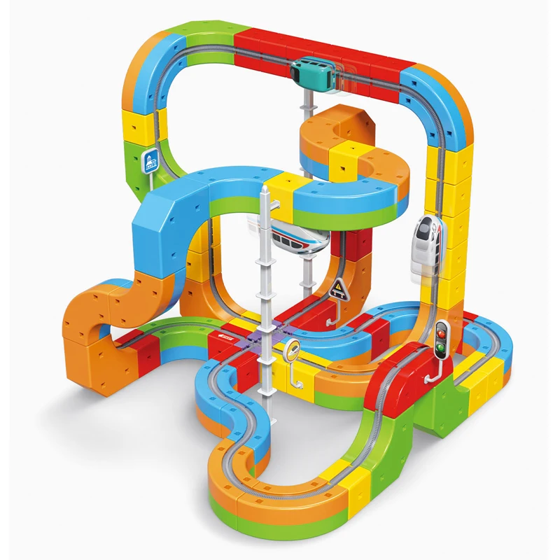 BS 2025 latest educational toys 69/101pcs assembly magic track train set children's toys - AliExpress