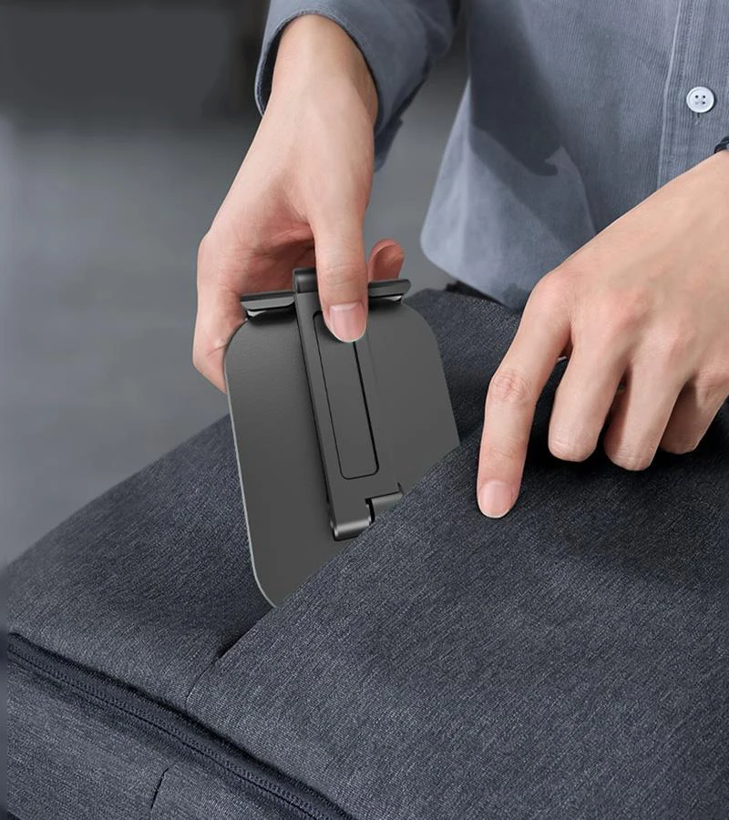 Three Sections Foldable Desk Mobile Phone Holder For iPhone iPad Tablet Flexible Table Desktop Adjustable Cell Smart Phone Stand