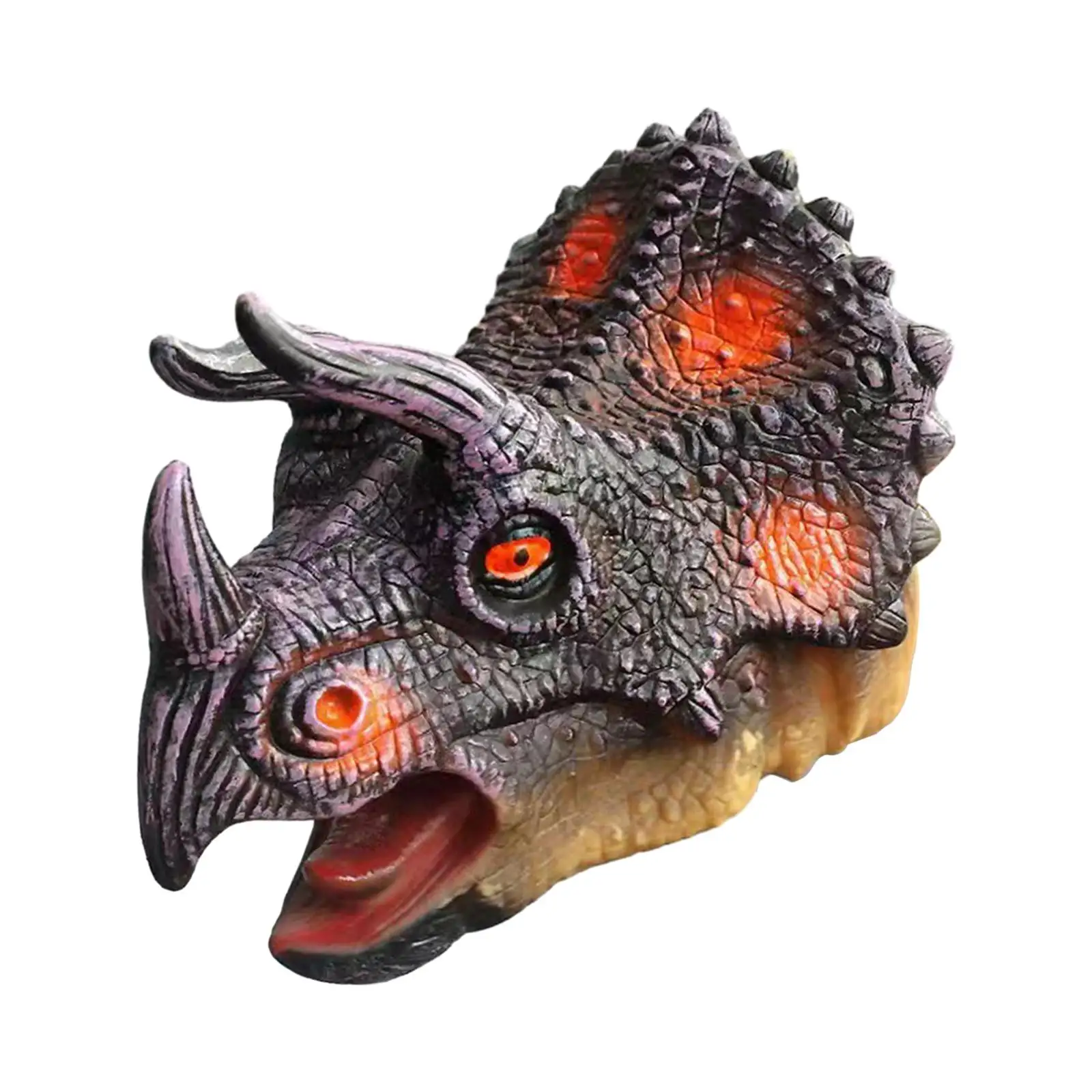 Dino Hand Puppet Soft Realistic Halloween Party Favor Simulation Hand Puppet for