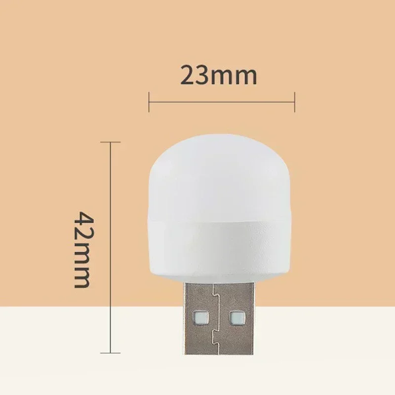 Mini USB Night Light Portable Car Signal Lights 5V 1W Eye Care Book Reading Bulbs Computer Mobile Power Charging LED Night Lamp