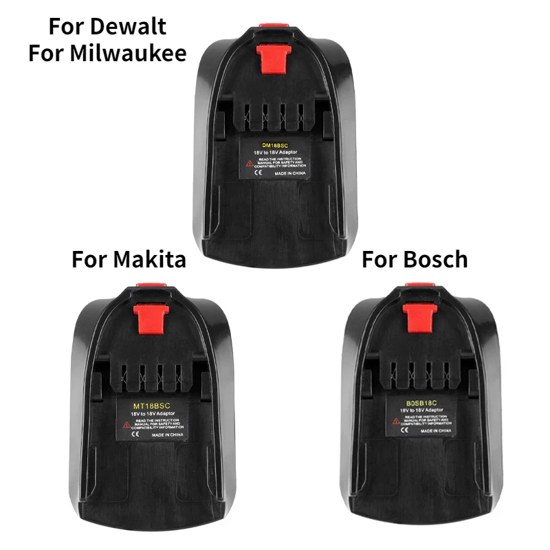 Batterie adapter für Bosch/Dewalt/Makita/Milwaukee 18V Li-Ionen