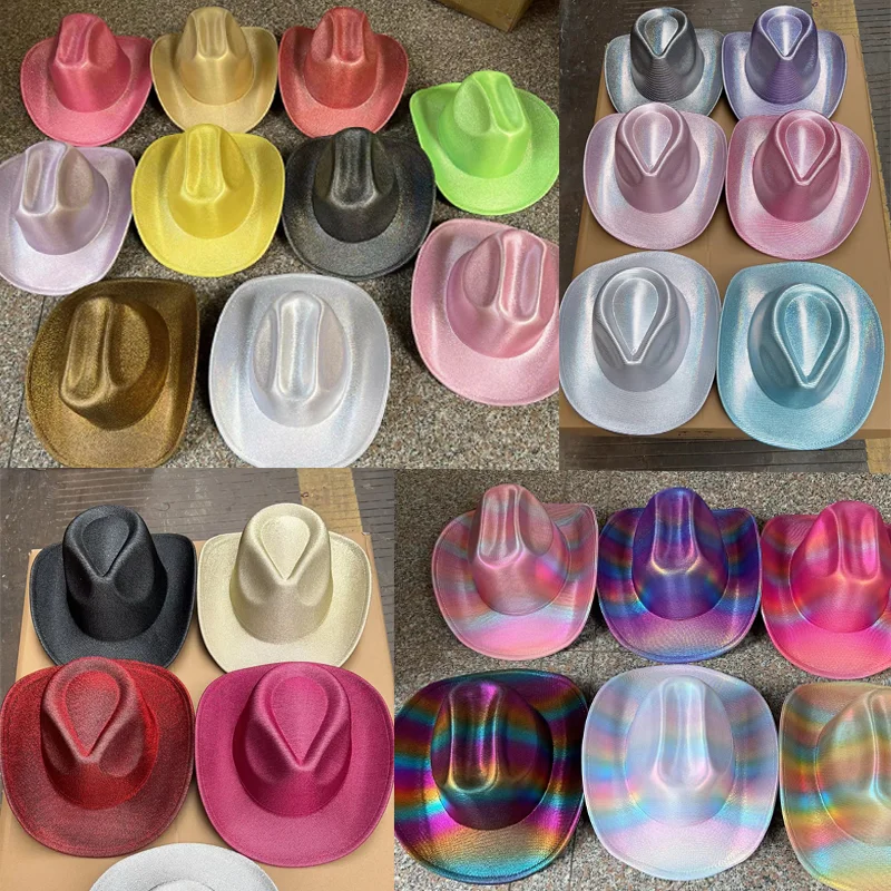 Regenbogen Cowboy Hut Binte Party Cowboy 2023 Neue Mannner Und Frauen Jazz Cowboy Hut Herbst Party Bunhne Cowboy Hut Cowboy Hut