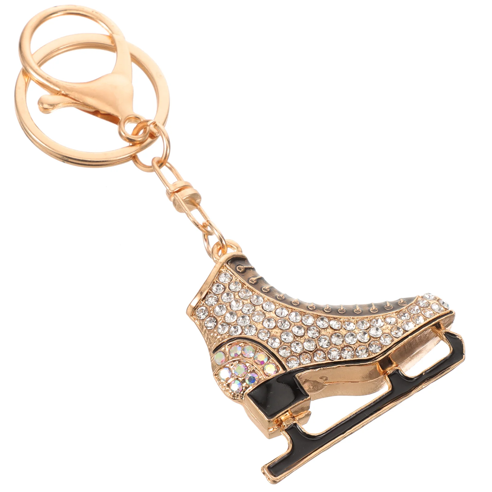 

Decorative Key Ring Chains Women Womens Keychain Charm Skating Rhinestones Keychains for Bag Hanging Miss