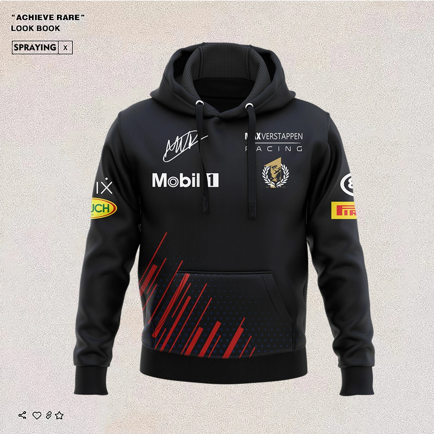 

F1 Drivers CHAMPION WORLD T-Shirt MAX Breathable Fans Autumn Winter New F1 Polar Racing Shirt Men's Casual Hoodie