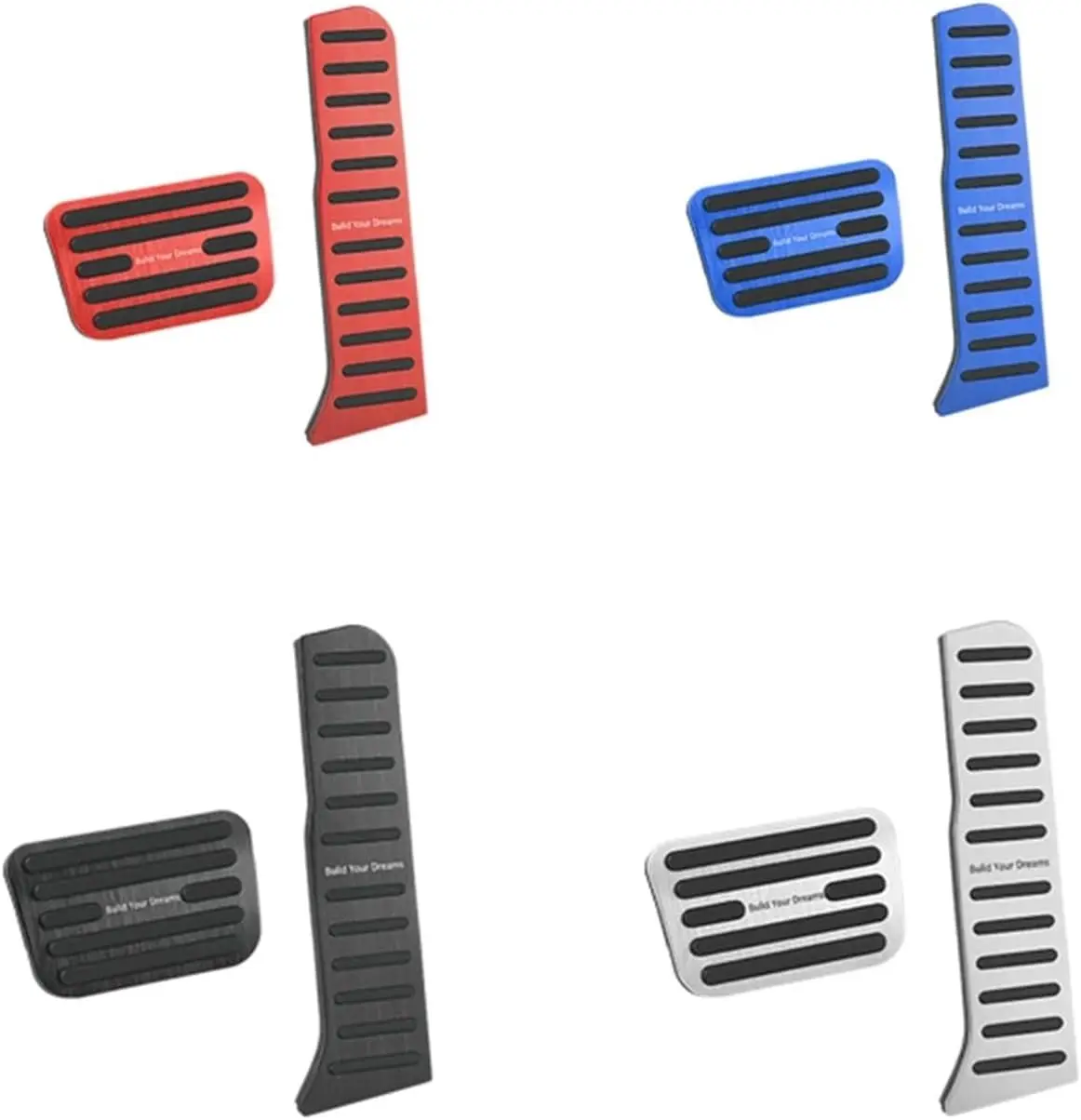 For BYD Seal EV Alumium Alloy Car Accelerator Brake Pedals Anti-Slip Car Fuel Foot Pedal Covers Accessories car pedals pedal cover stainless steel pedal cover