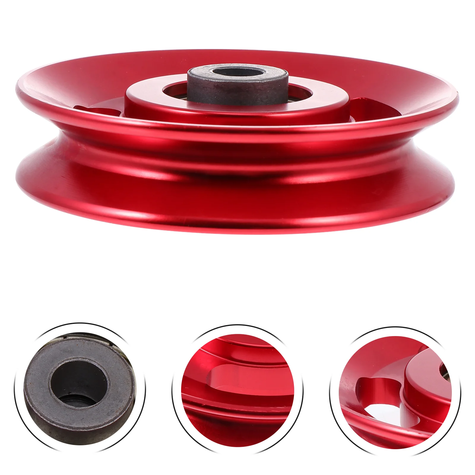 

Practical Fitness Pulley Professional Aluminum Alloy Sturdy Universal Pulley Home Fitness Gym Replacement Accessories