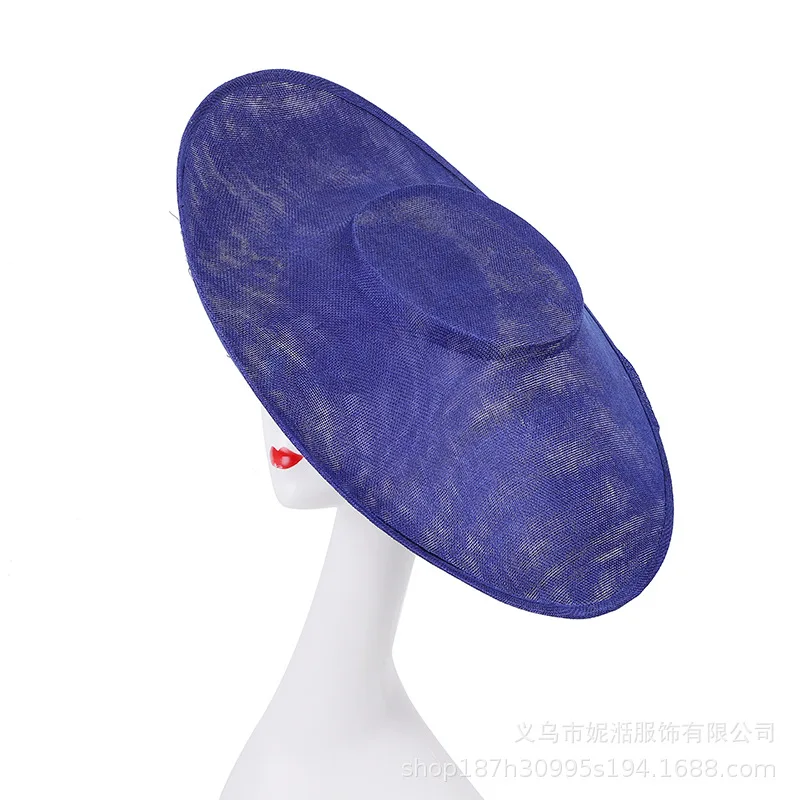 Sinamay Fascinator Hut Basis XL Disc Kopf bedeckung – Detail 13