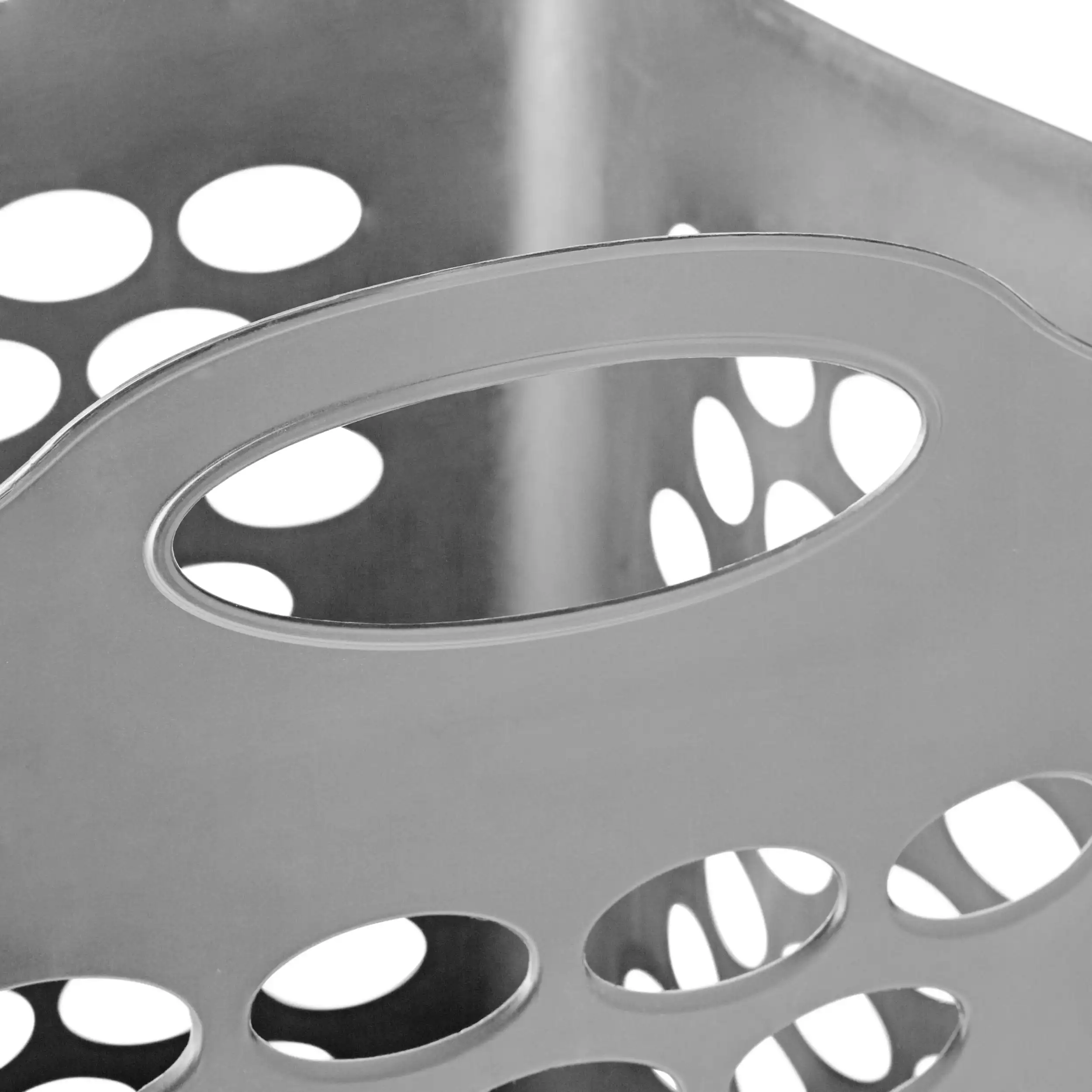 (3 pack)  Flexible Plastic Square Laundry Hamper, Soft Silver 5