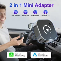 Adaptateur CarPlay sans fil 2026 2-en-1 : Dongle filaire vers sans fil pour Apple et Android Auto, Plug and Play, Accessoire universel pour voiture 4
