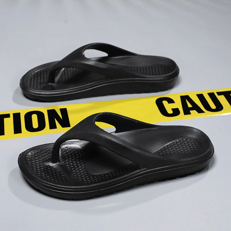 Men's Flip Flops Summer Casual Stylish Simple Male Shoes Flip Flops Daily Outdoor Beach Comfortable Sandals for Men - 3