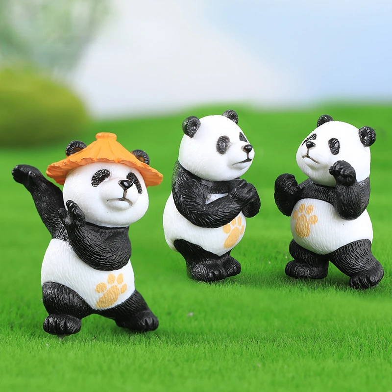 8 teile/satz panda action figur spielzeug cartoon tier nette