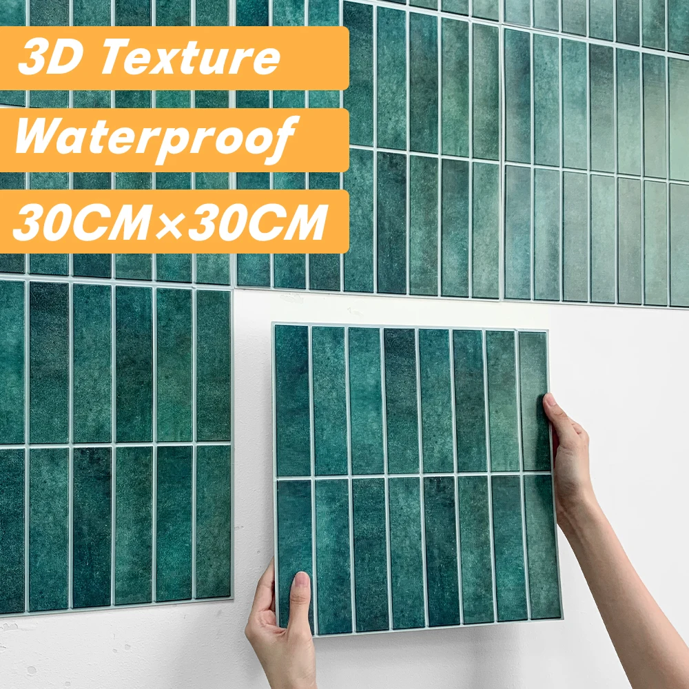 3D mozaika loupat a tyčinka zeď panel matte lineární sebe lepidlo kuchyň dlážděná backsplash koupelna vodotěsný zeď nálepka