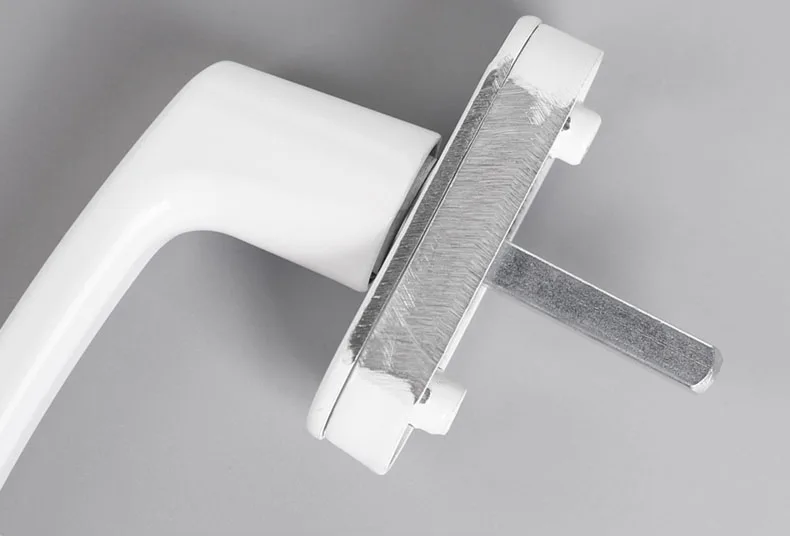 High Quality Aluminum Alloy Window Handles With Locks Universal Door Handle Key Locking For Double Glazing White Door Turning
