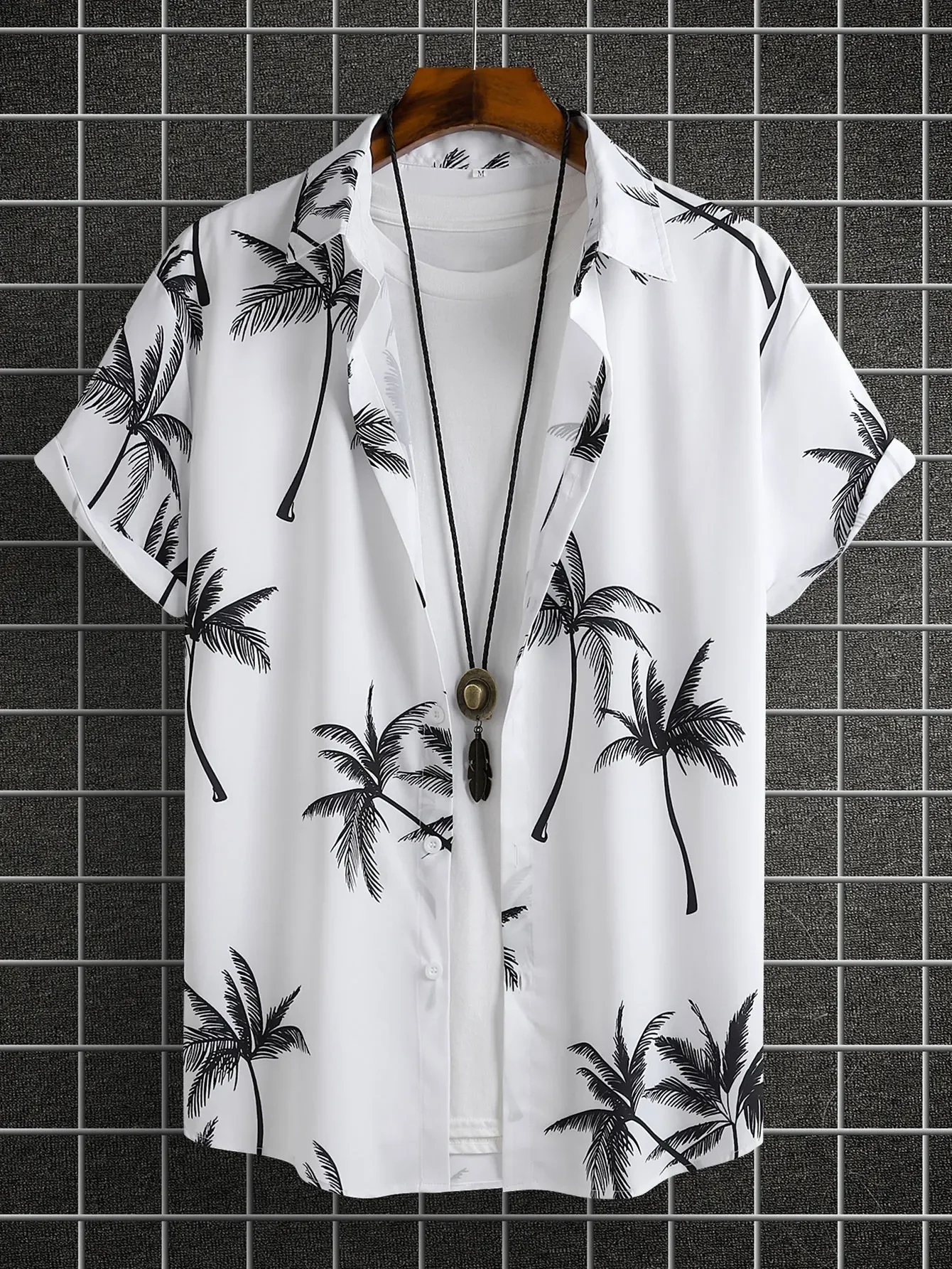 

2024 Men's Fashion Digital Printed Shirts Hawaiian Casual Printed Short Sleeve Shirts
