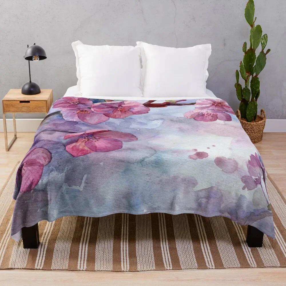 

Sakura Throw Blanket Comforter Weighted Quilt For Decorative Sofa Blankets