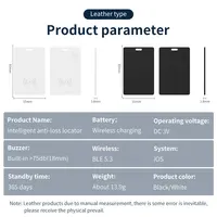 Rechargeable GPS Tracker for iPhone IOS Smart Tag Find My App MFi Bluetooth Anti-loss Card Global Positioner Locator Wallet Key - Image 3