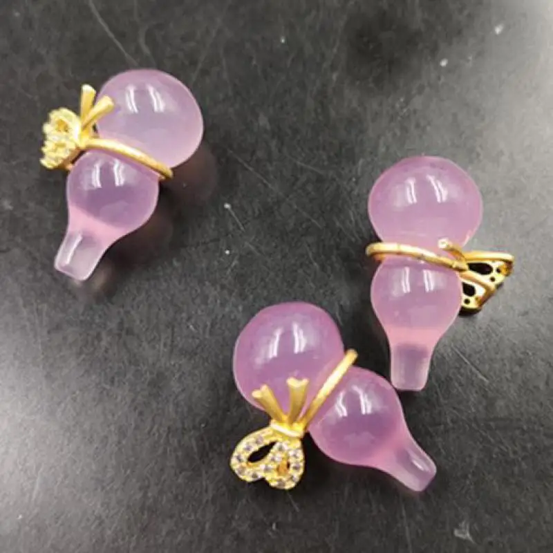 

11*22mm Natural Pink Agate Gourd Charm Beads For Jewelry Making Diy Bracelet Necklace Pendant Earring Jewellery Accessories