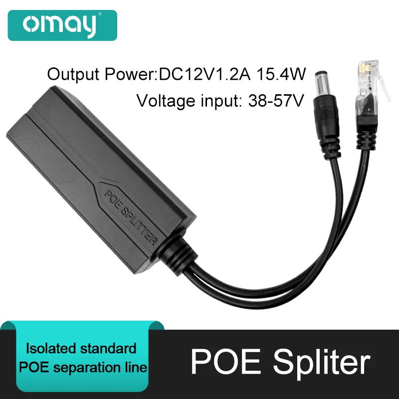 Hikvision POE 스플리터 익스텐더 인젝터, POE 커넥터, 48V  12V, IEEE802.3af/at 10/100M