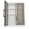 Bathroom Cabinet Wall Mounted Dustproof Double Door PP Cosmetics Wall Storage Cabinet Space Saving Multifunctional for Bedroom 3