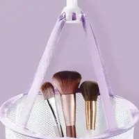 Makeup Brush Storage Powder Puff Drying Bag Mesh Pocket Anti Deformation Mesh Basket Household Use Air Drying Bag 1