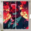 Demon Magazine Curtains Child Room Luxury Curtains for Living Room on Sale Bedroom Decoration Tulle in Kitchen Curtain Tentacles 1