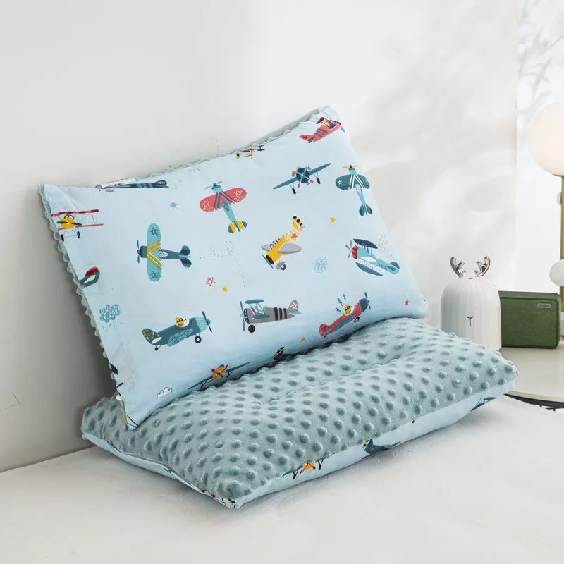 0-6 Years Old Kindergarten Baby Nap Pillow Cartoon Print Children Small Pillow Four Seasons Universal Boys Girls Sleeping Pillow 3