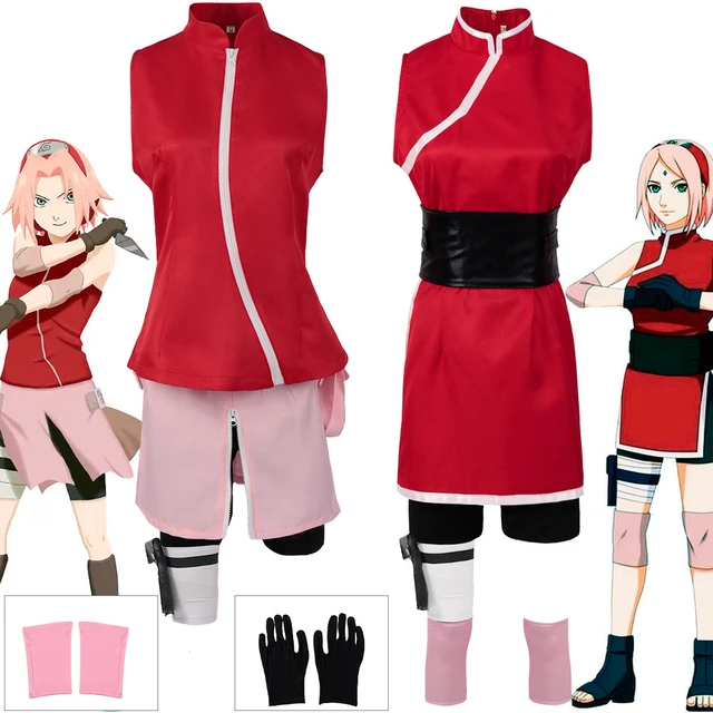 Anime Haruno Sakura Cosplay Costume For Kids mp000053 - Best
