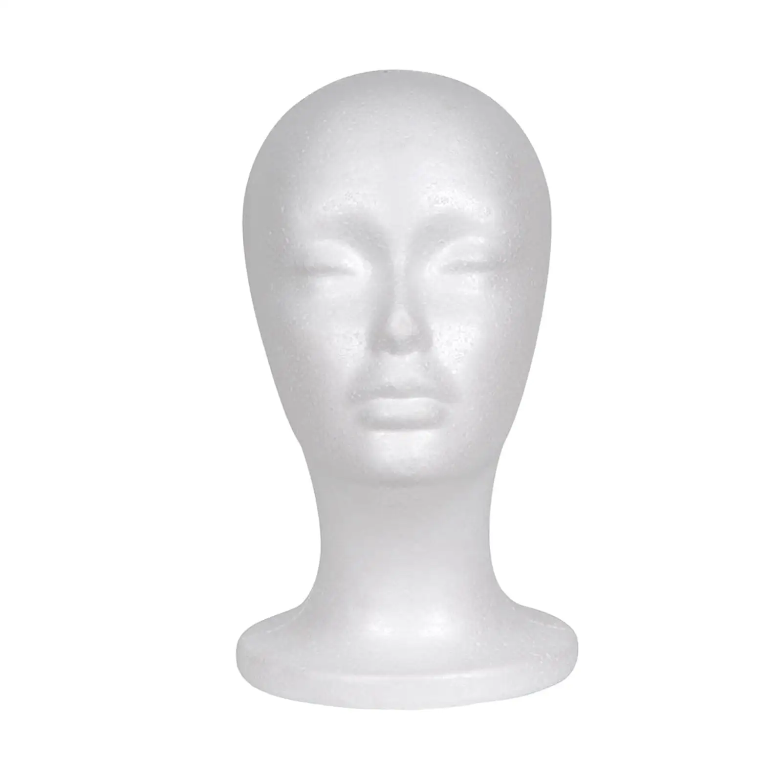 Female Foam Mannequin Head Wig Display Holder Foam Mannequin Display for for Shopping Mall Display Wigs Hair Accessories Glasses