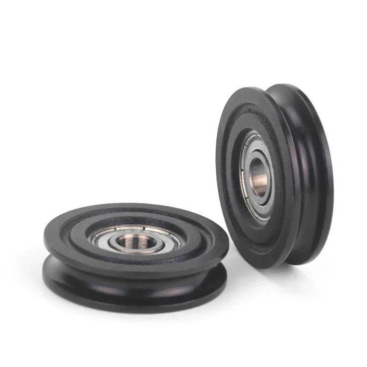 whole Sale Ugroove type ball bearing wheel roller 8*40*10MM 608ZZ bearing Nylon Wheel for furniture window repair wheel parts