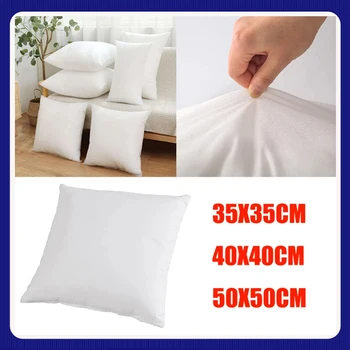 35x35/40x40/50x50 cm Home Cushion Inner Filling Cotton-padded Pillow Core for Sofa Car Soft Pillow Insert with woolen cloth 1