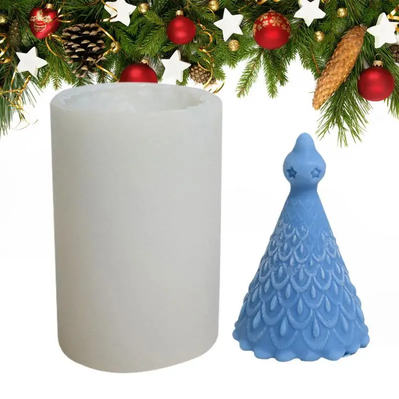 

Christmas Tree Candle Mold Raindrop Shaped Molds Silicone Molds DIY Art Crafts Kit Home Decoration Holiday party decor supplies