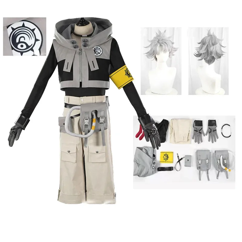 2025 GACHIAKUTA Ludo Cosplay Rudo Punk Style Uniform Suit Short Wig ...
