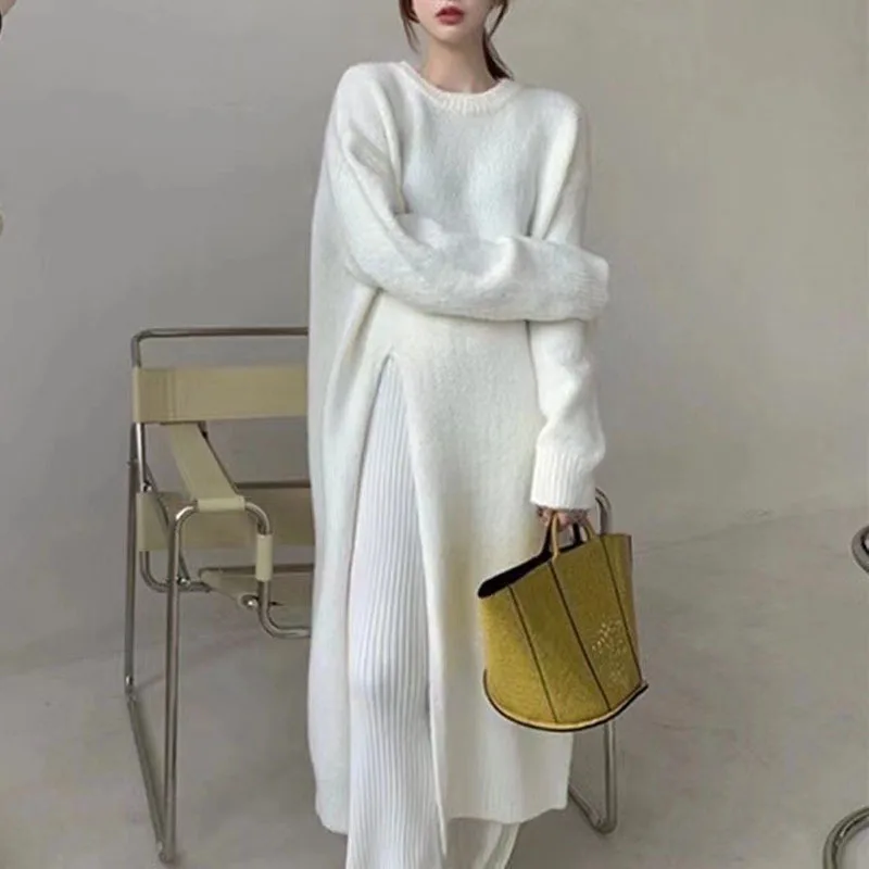 Women Autumn Winter Knit Sweater Dress
