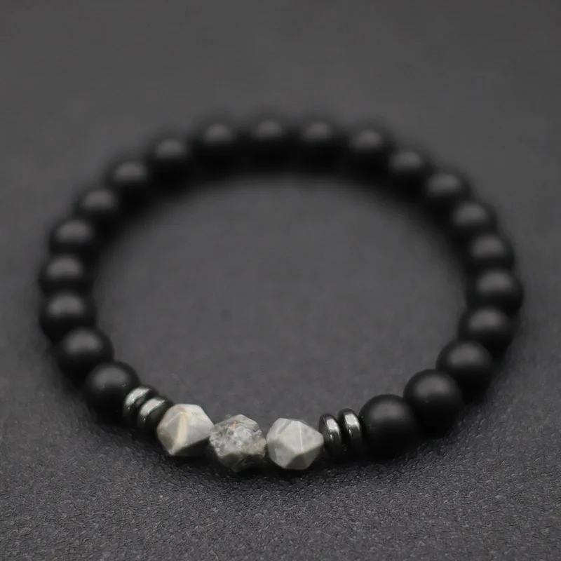★OY★L STONE BRACELET - BLACK★正規品/韓国直送料込/人気 Stone Bracelet With Double Dorje Ball : (Onyx| Bracelet
