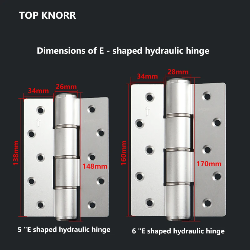 Hydraulic Hinge Invisible Door Self-closing Door Closer Silent Damping Hinge Slot-free E-type Hidden stainless steel hinges door hinges