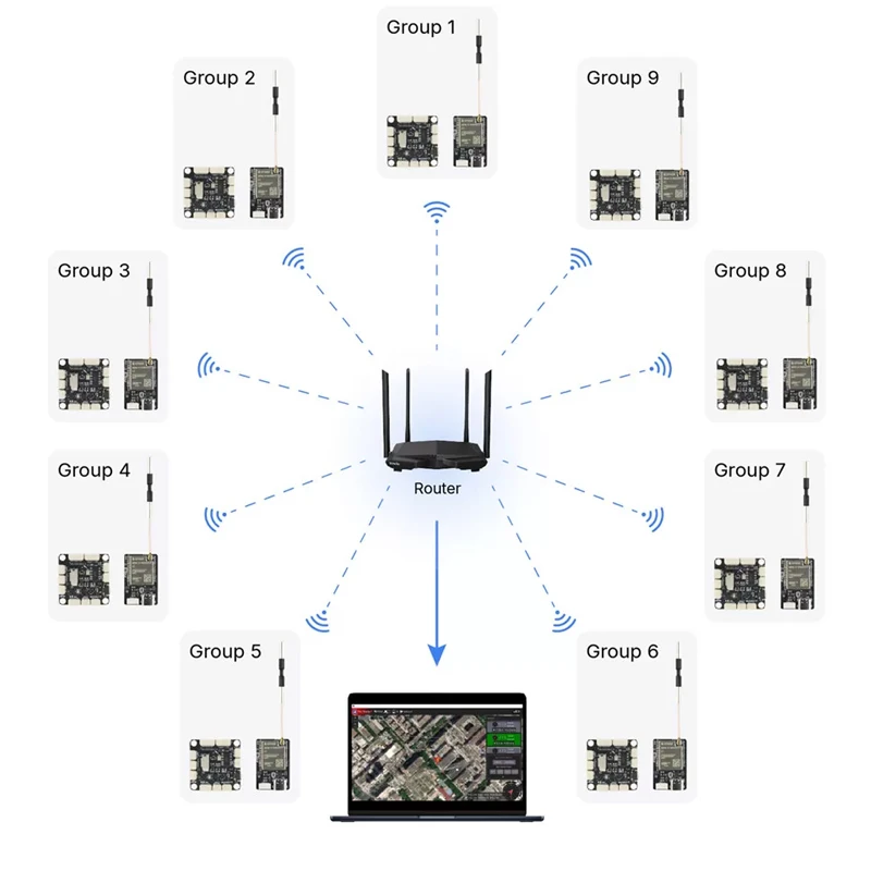 MicoAir WiFi Link Module ESP32-C5 WiFi 6 pour Drone Réglage Sans Fil